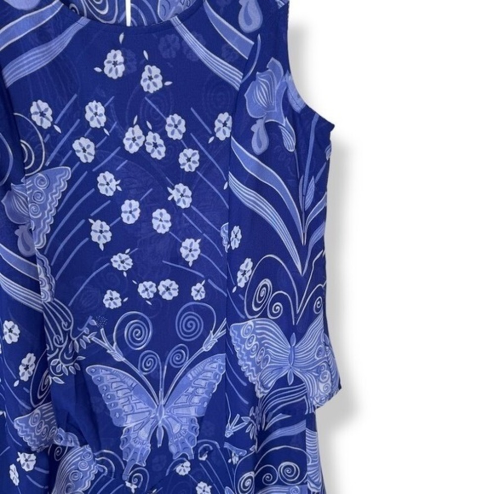 Pyramid Collection Butterfly Dress Size Medium‎ Chiffon Fairy Y2K Whimsical - Picture 10 of 13
